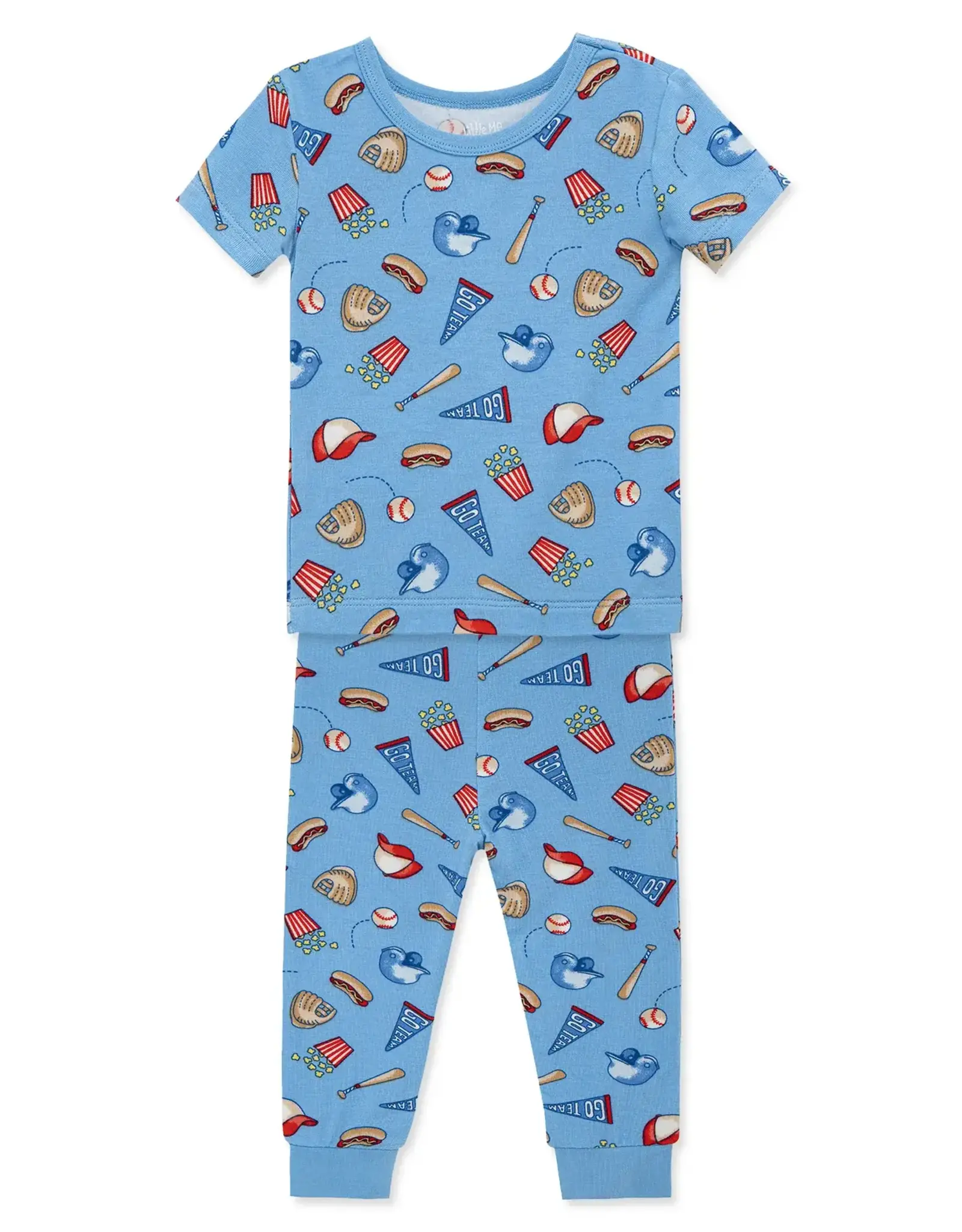 Little Me Baseball 4-Piece Pajama Set
