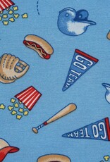 Little Me Baseball 4-Piece Pajama Set