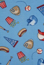 Little Me Baseball Zip Front One-Piece