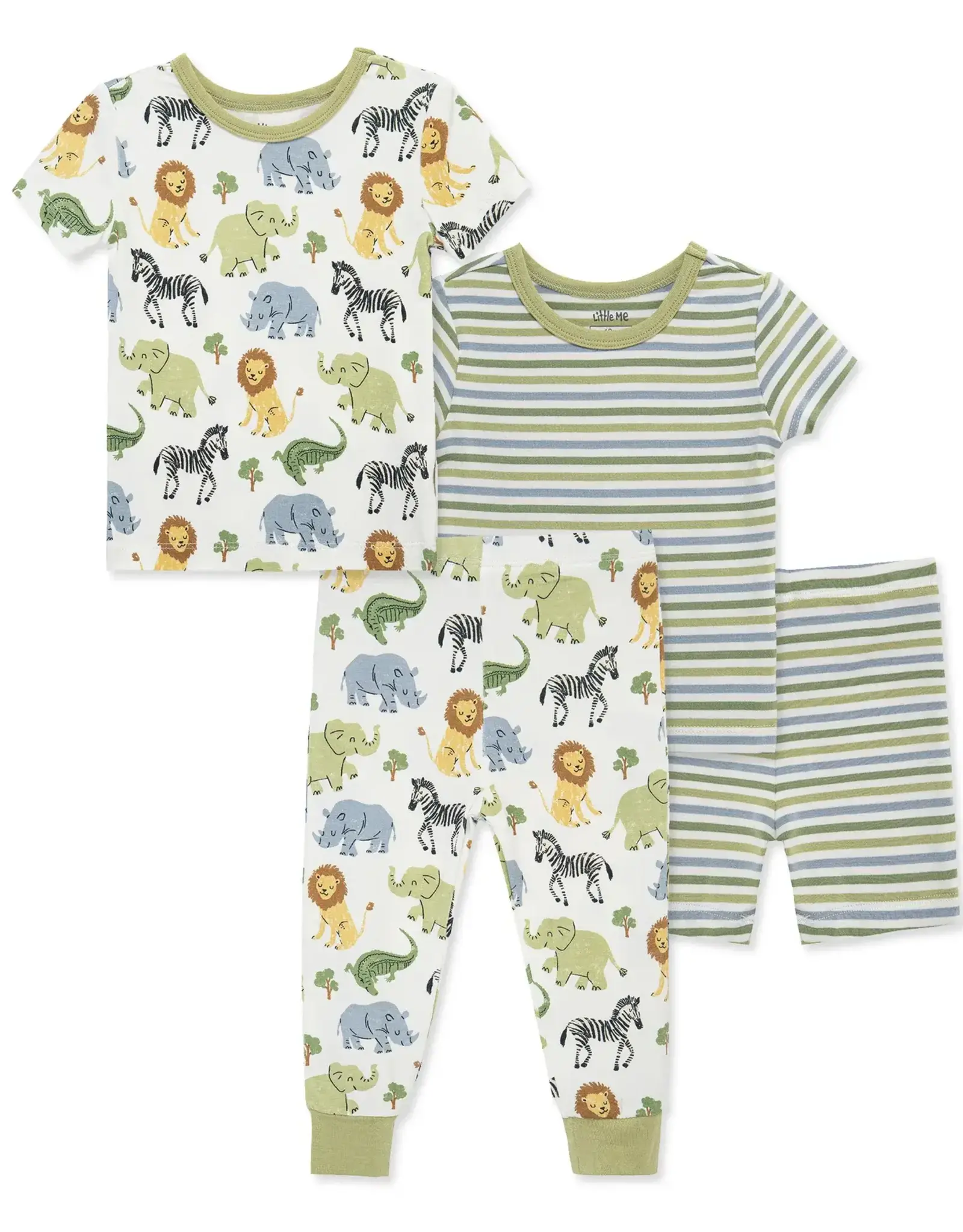 Little Me Safari 4-Piece Pajama Set