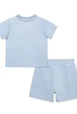 Little Me Light Blue 2-Piece Short Set