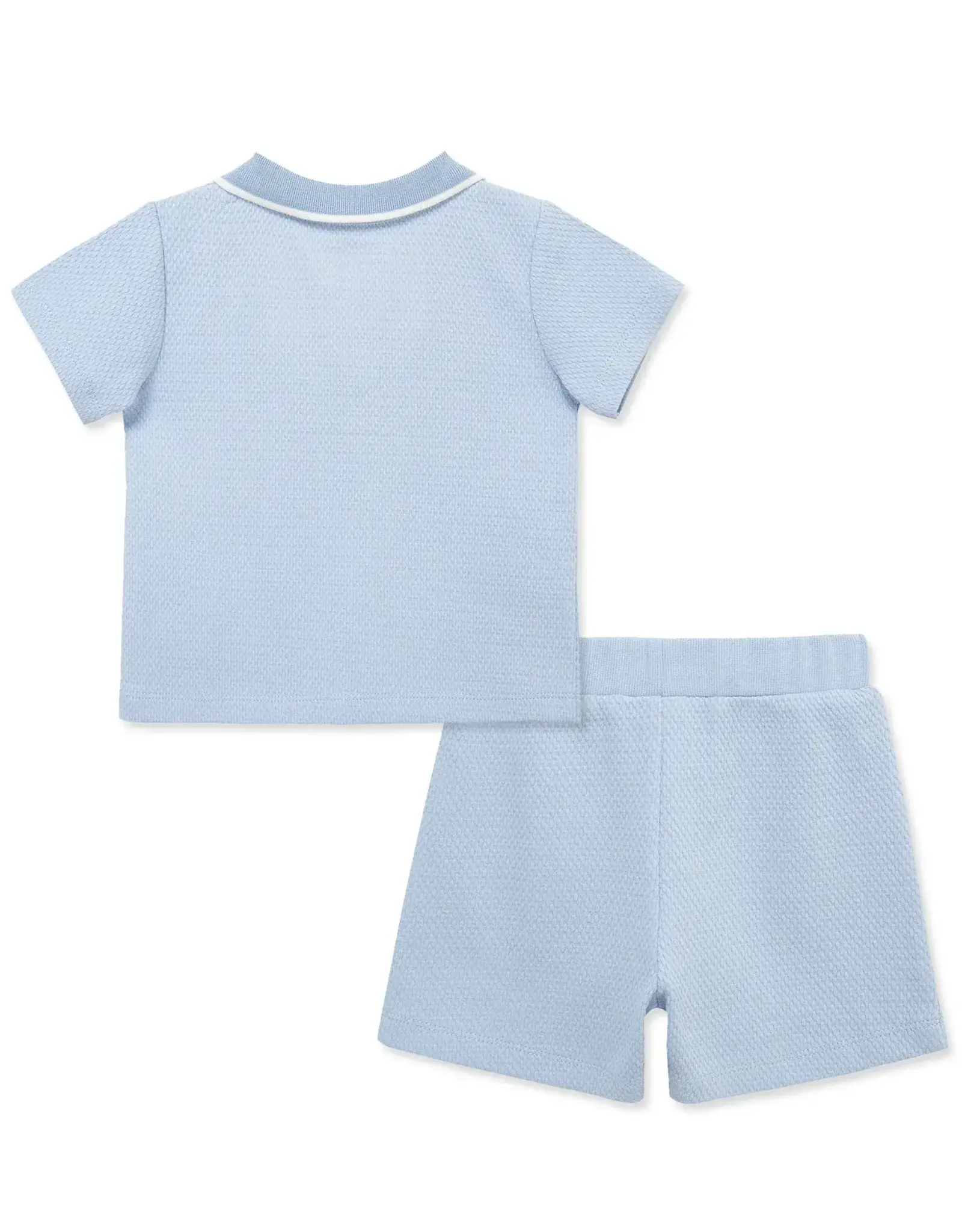 Little Me Light Blue 2-Piece Short Set