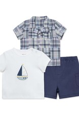 Little Me Newport 3-Piece Short Set
