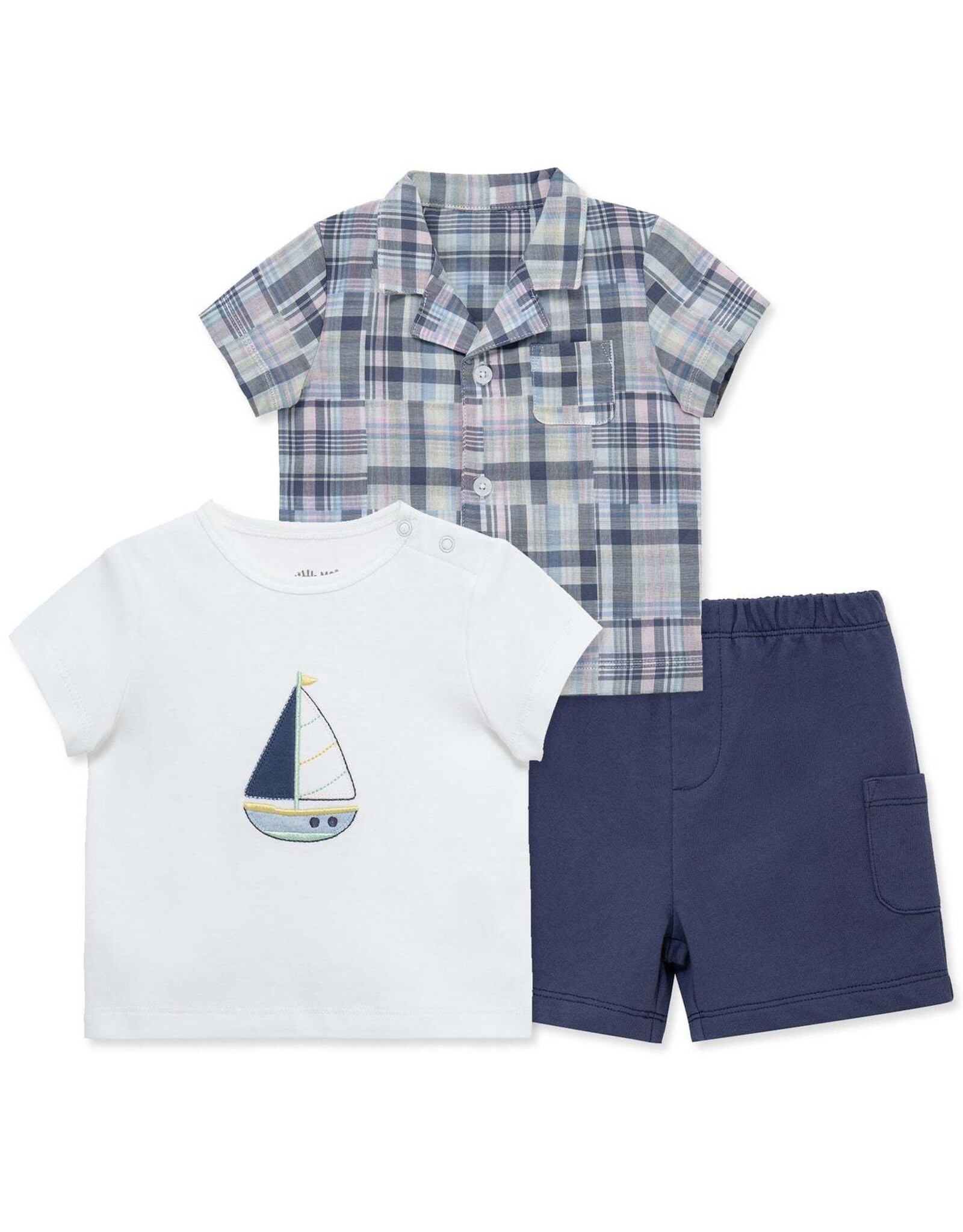 Little Me Newport 3-Piece Short Set