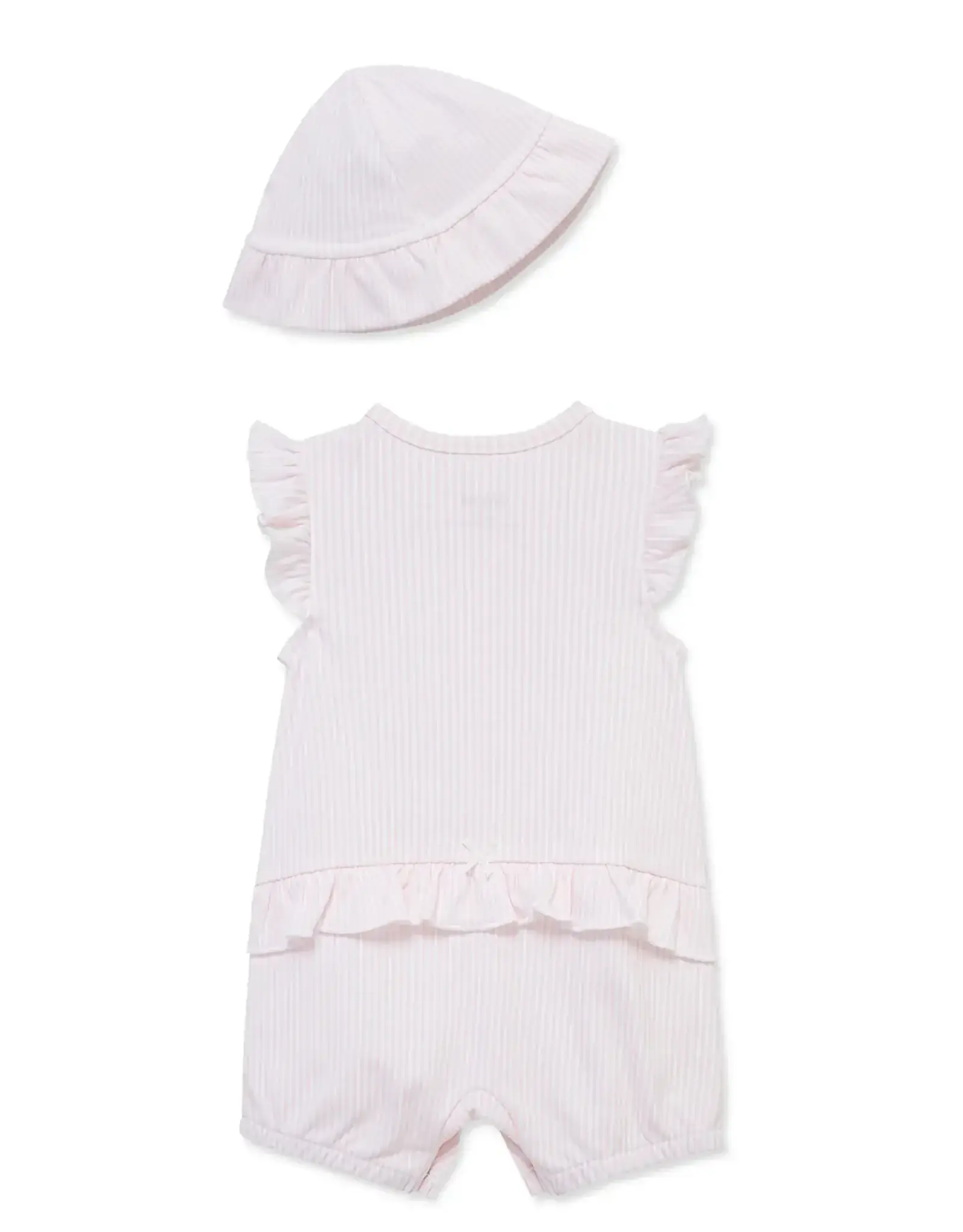 Little Me Pink Picnic Romper & Hat
