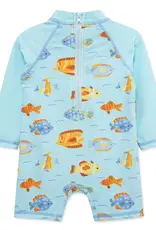 Little Me Fish 1-PIece Rashguard Suit