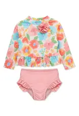 Little Me Floral 2-Piece Rashguard Set