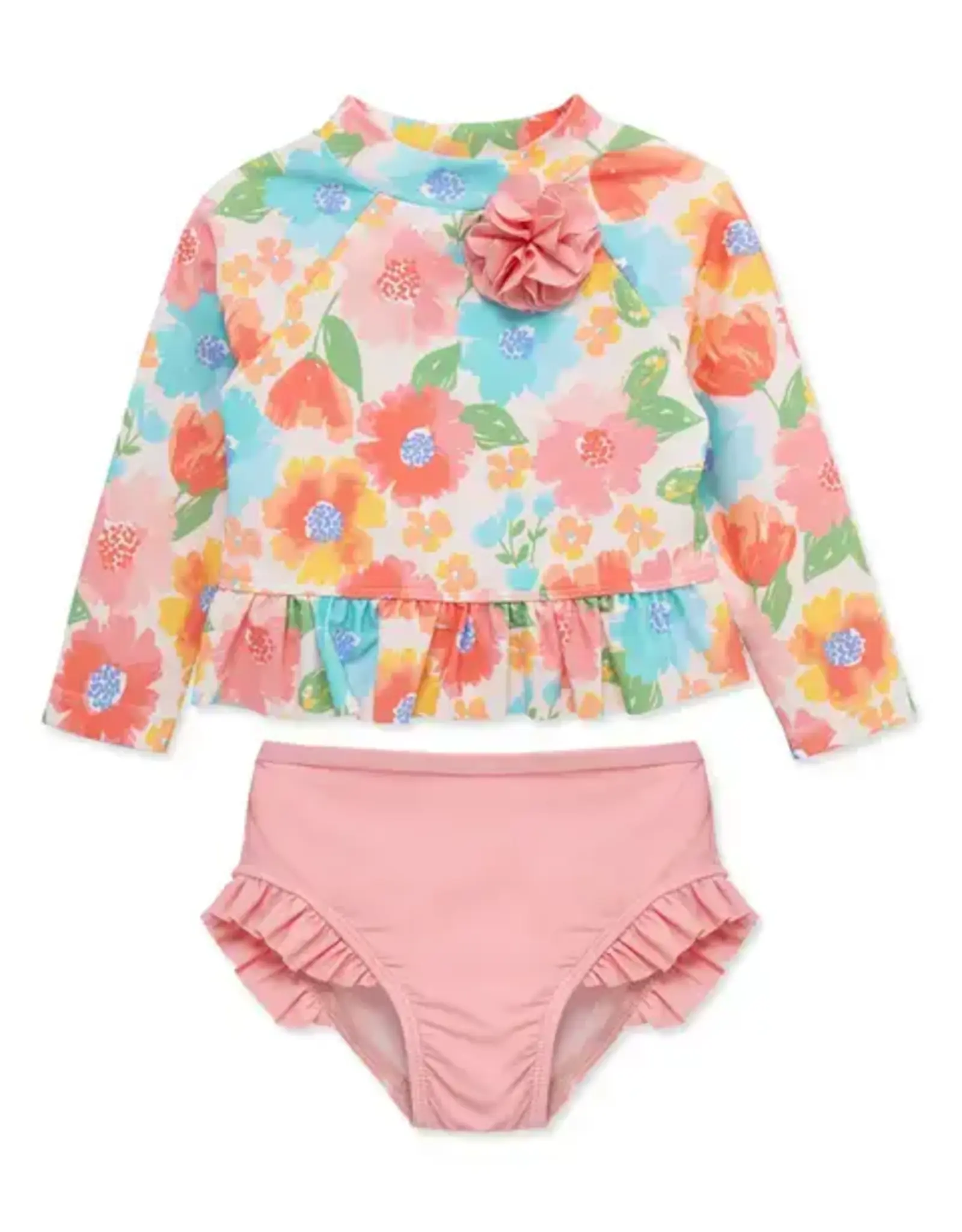 Little Me Floral 2-Piece Rashguard Set