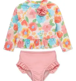 Little Me Floral 2-Piece Rashguard Set