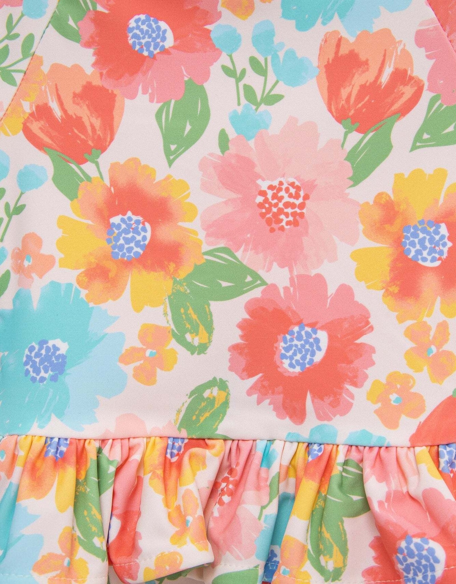 Little Me Multi Floral 1-Piece Rashguard Suit