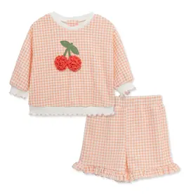 Little Me Cherry 2-Piece Active Set