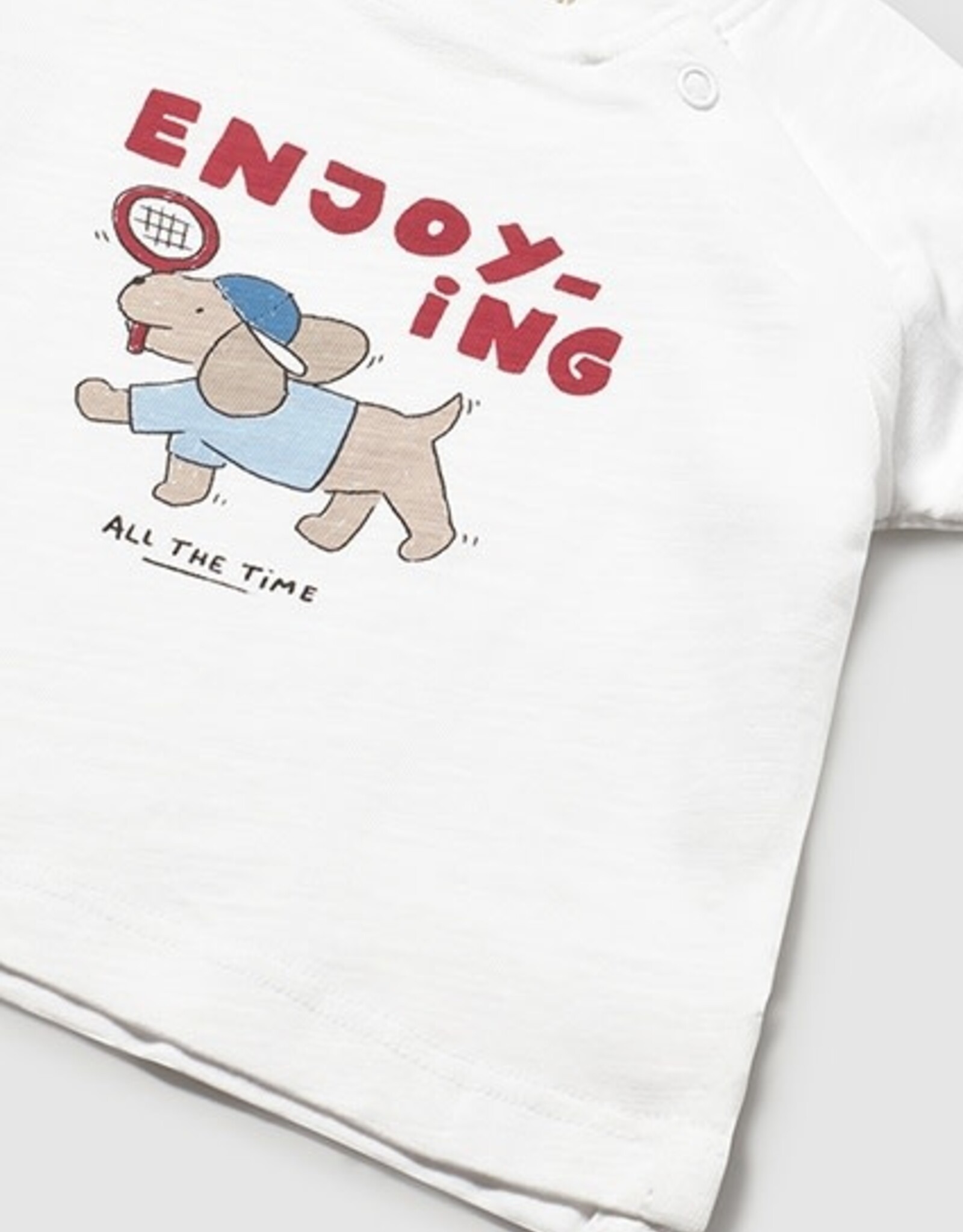 Mayoral Puppy 2 Shirt Set Red/White