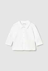 Mayoral White Baby Knit Shirt w/collar