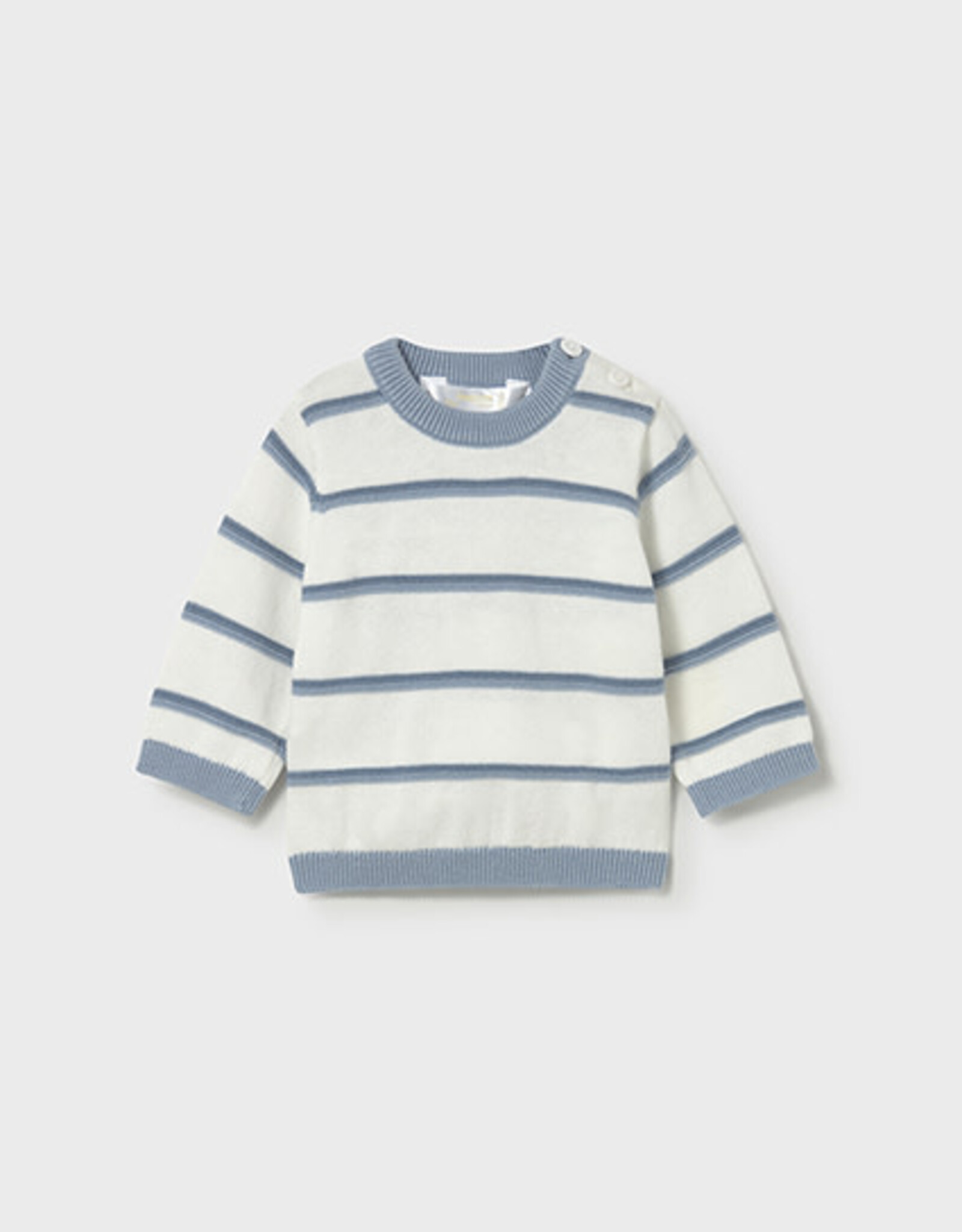 Mayoral Blue Stripe Knit Sweater