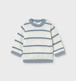 Mayoral Blue Stripe Knit Sweater