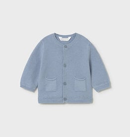 Mayoral Blue Newborn Knit Cardigan