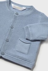 Mayoral Blue Newborn Knit Cardigan