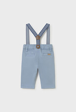 Mayoral Blue Newborn Pants w/Suspenders