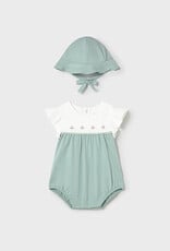 Mayoral Aqua Green Romper Set