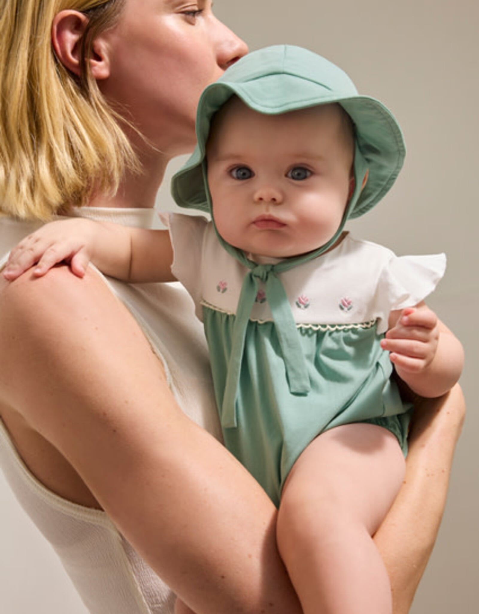 Mayoral Aqua Green Romper Set