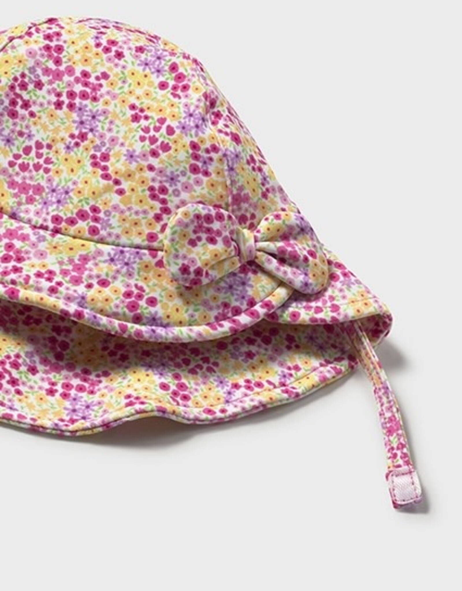 Mayoral Rose Floral Bathing Bodysuit w/Hat