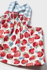 Mayoral Strawberries Newborn Bathsuit Set