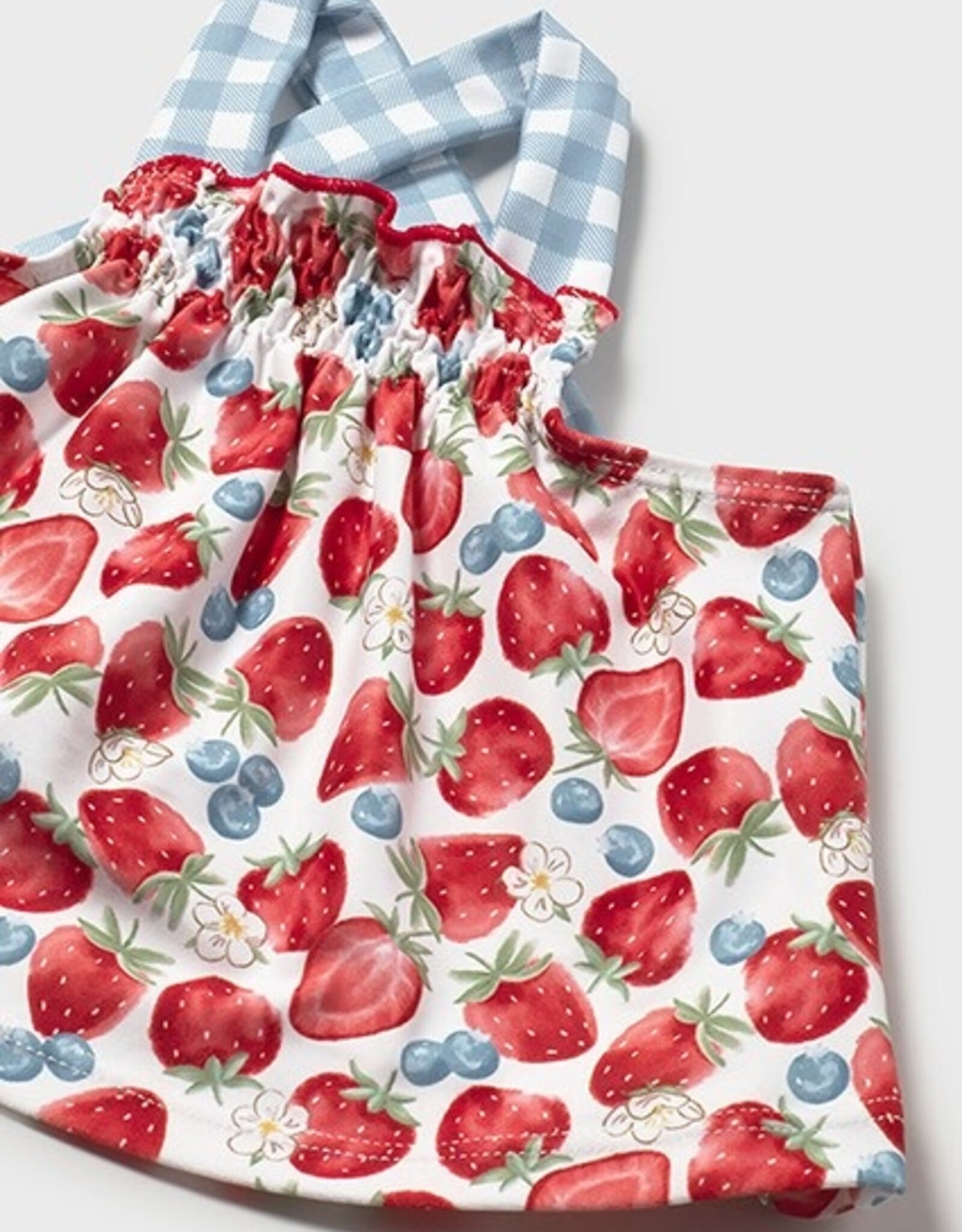 Mayoral Strawberries Newborn Bathsuit Set