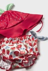 Mayoral Strawberries Newborn Bathsuit Set