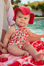 Mayoral Strawberries Newborn Bathsuit Set