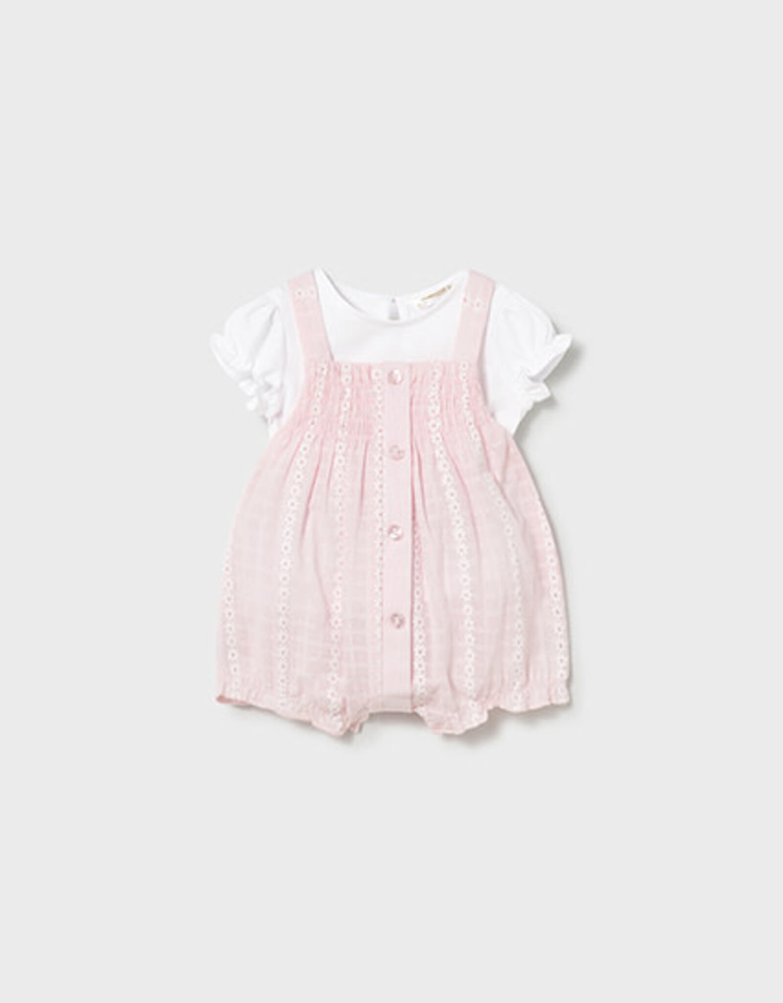 Mayoral Newborn Rose Romper Set