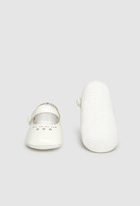 Mayoral Mary Jane in White for Newborn