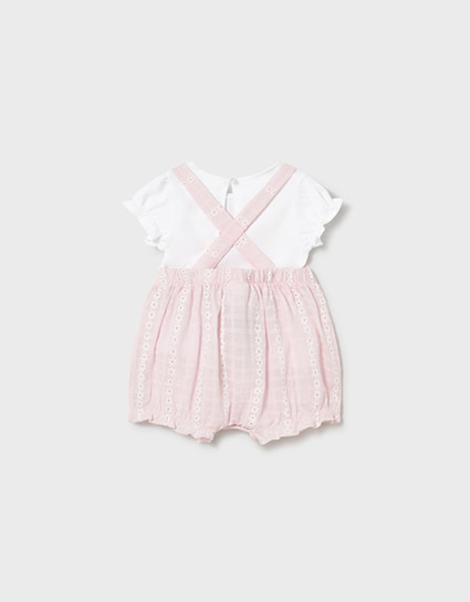 Mayoral Newborn Rose Romper Set