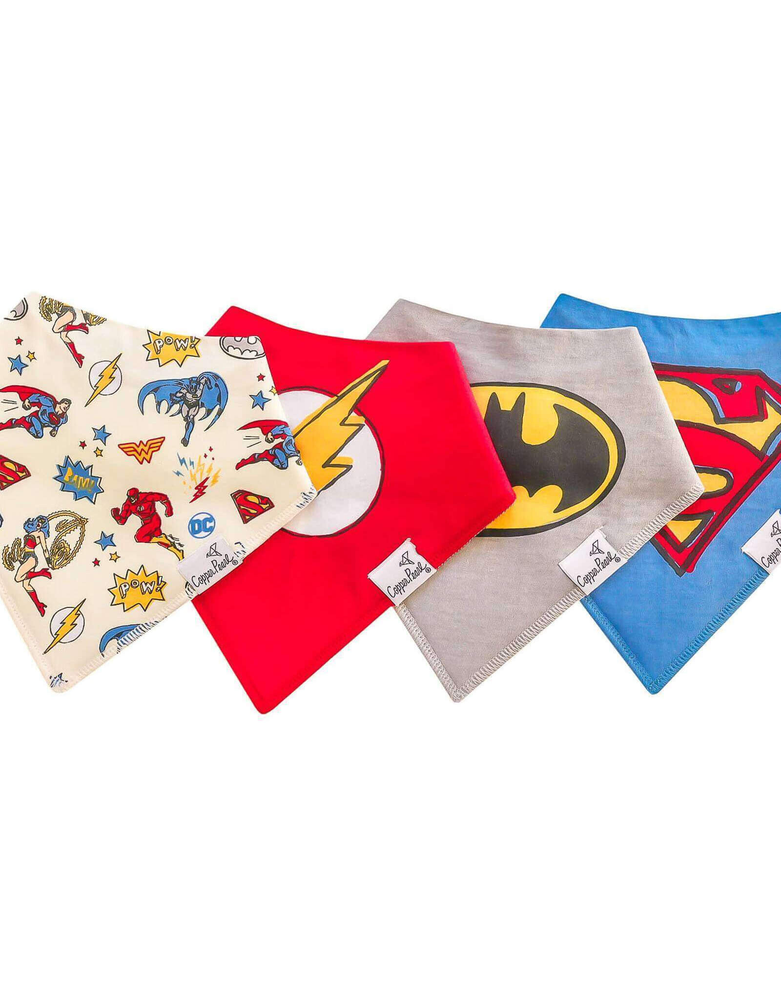 Copper Pearl Justice League Bib Set
