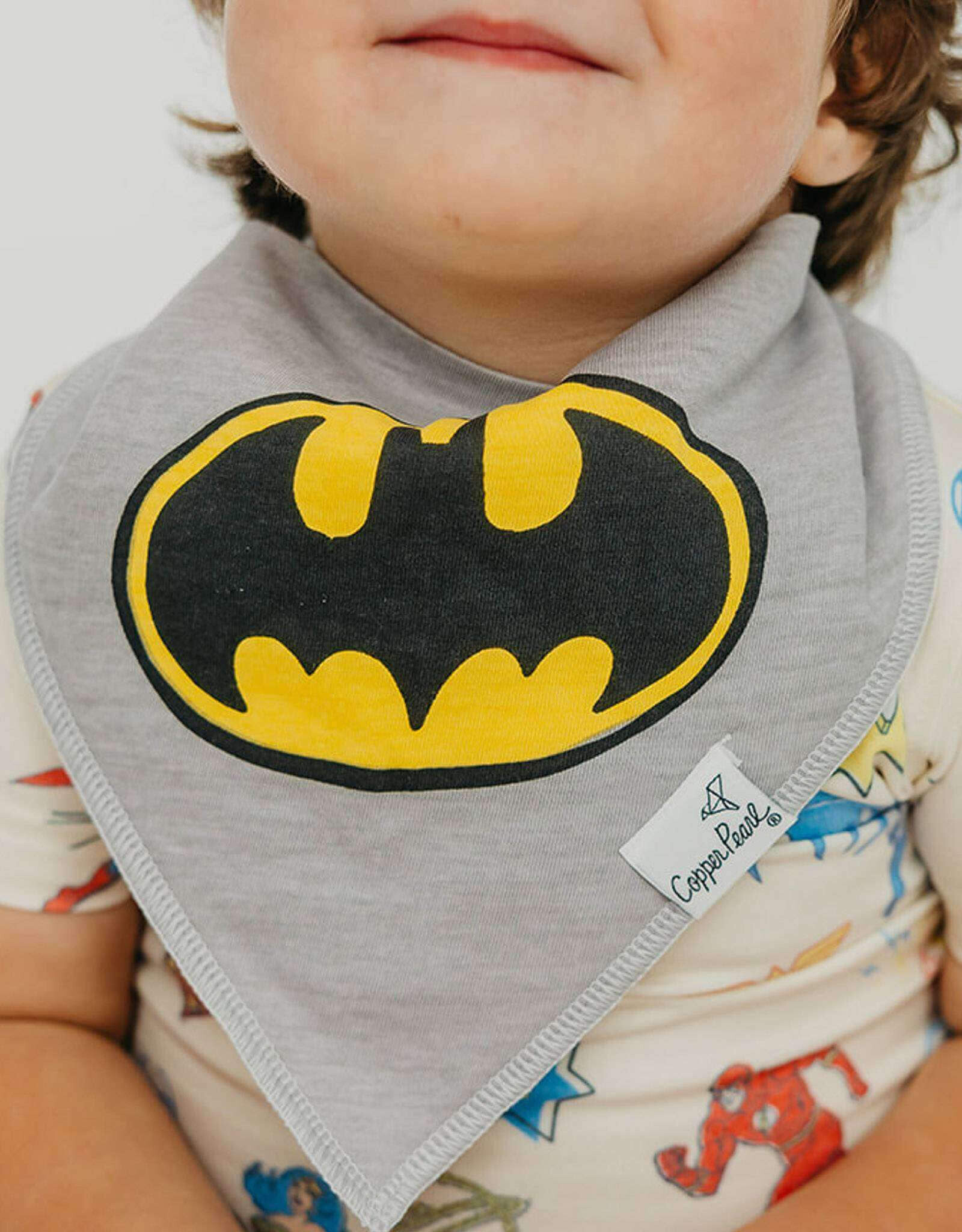 Copper Pearl Justice League Bib Set