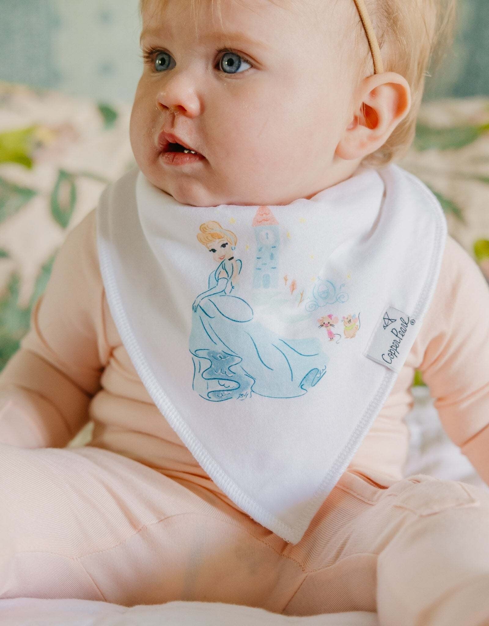 Copper Pearl Disney Princess Bib Set