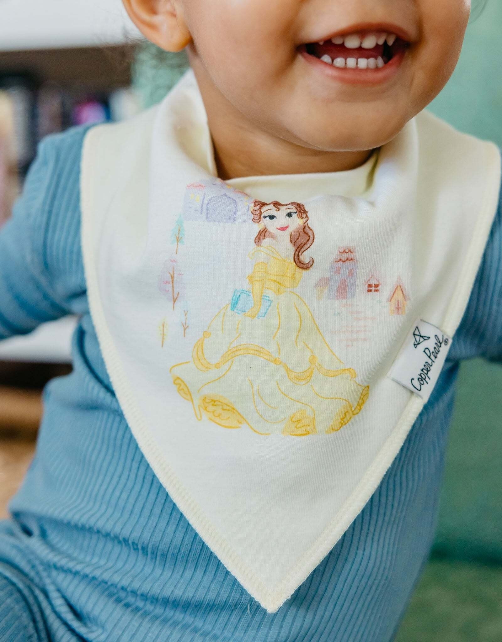 Copper Pearl Disney Princess Bib Set