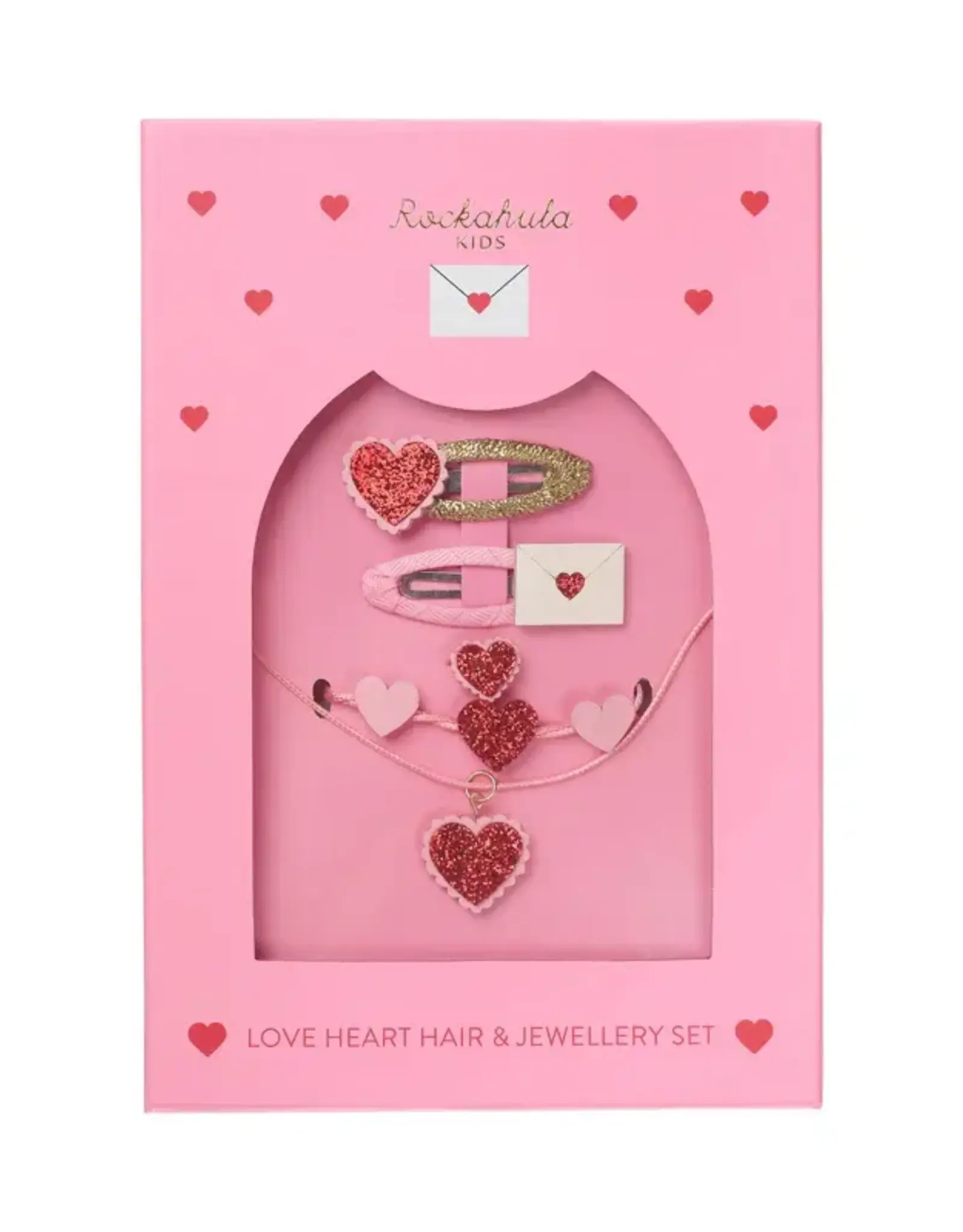 Rockahula Love Hearts Hair&Jewellery Set