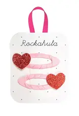 Rockahula Love Heart Glitter Clips