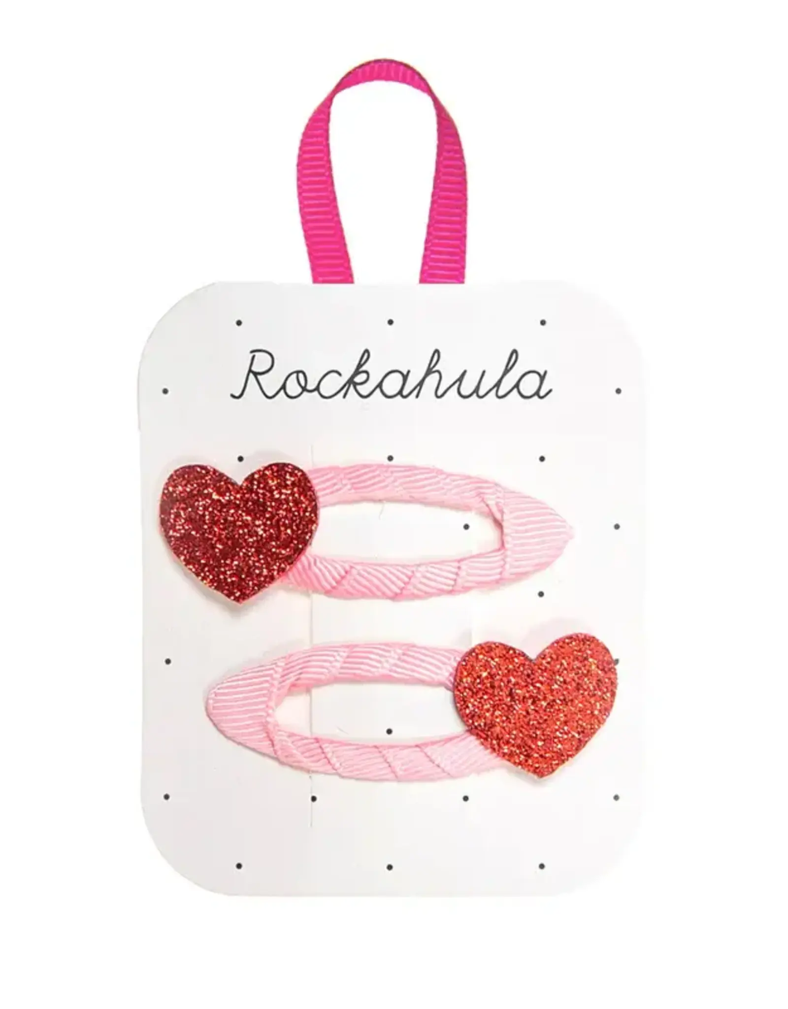Rockahula Love Heart Glitter Clips