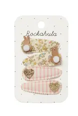 Rockahula Petal Bunny Fabric Clip Set