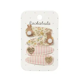 Rockahula Petal Bunny Fabric Clip Set