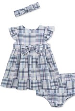 Little Me Newport Dress Set & Headband