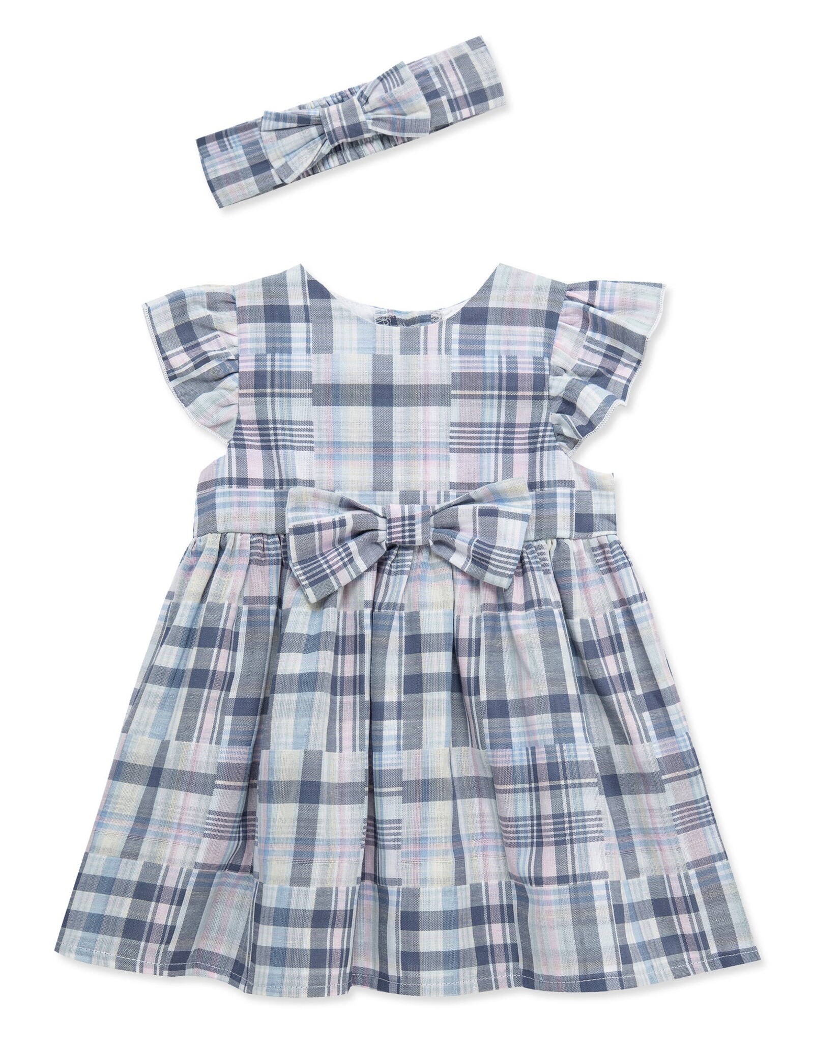 Little Me Newport Dress Set & Headband