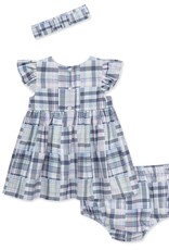 Little Me Newport Dress Set & Headband