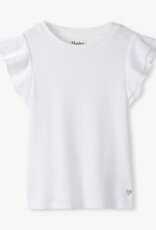 Hatley White Ruffle Sleeve Tank