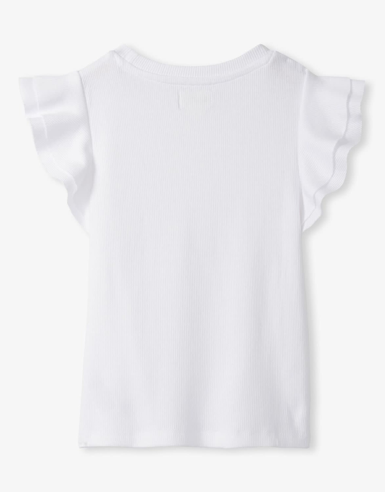 Hatley White Ruffle Sleeve Tank