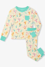 Hatley Springtime Hummingbirds Bamboo Pajama Set