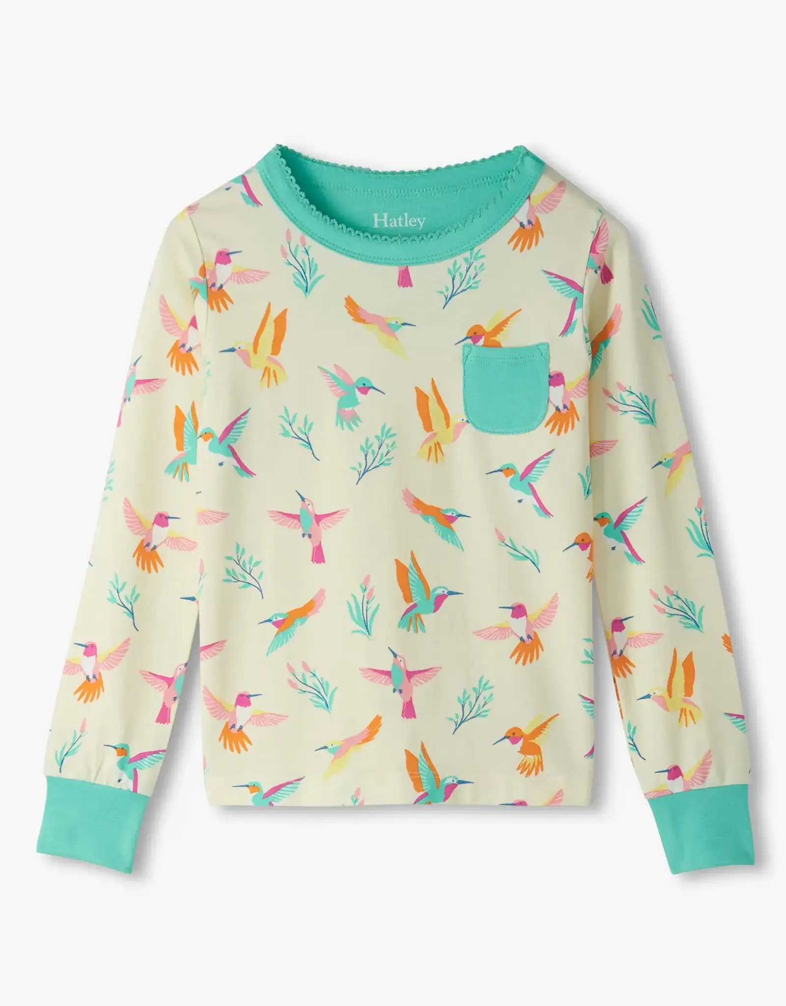 Hatley Springtime Hummingbirds Bamboo Pajama Set