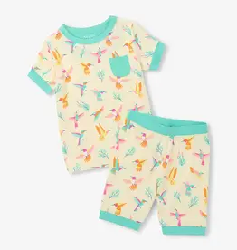 Hatley Springtime Hummingbirds Bamboo Short Pajama Set