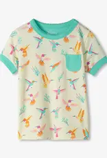 Hatley Springtime Hummingbirds Bamboo Short Pajama Set